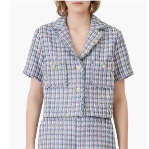 Maje short sleeve tweed jacket!
